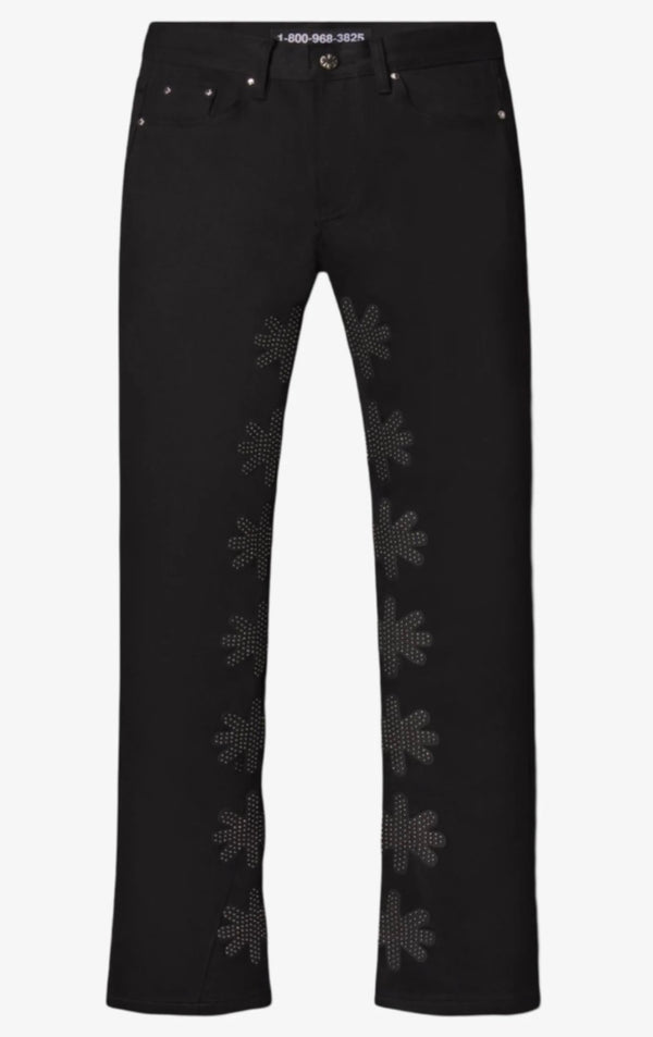 Lost Shdws Studded Sun Logo Denim Pant Black/Black