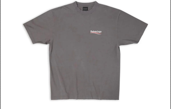 BALENCIAGA Political Campaign Tee Grey (SS23)