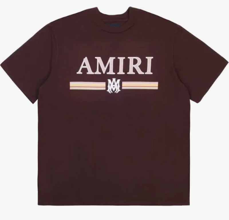 Amiri MA Bar Tee Brown