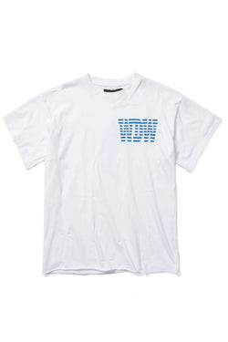 Who Decided War Tee White Blue