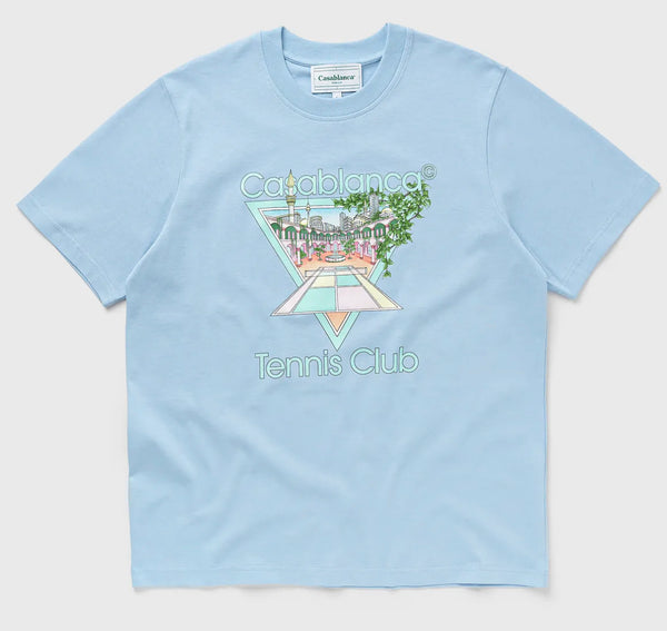 Casablanca Tennis Club pastelle printed t-shirt