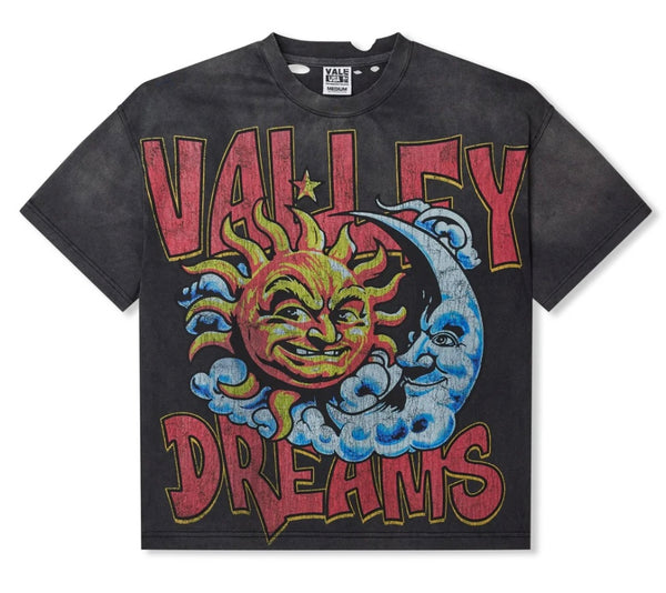 Vale Forever Trashed Black Sun Tee