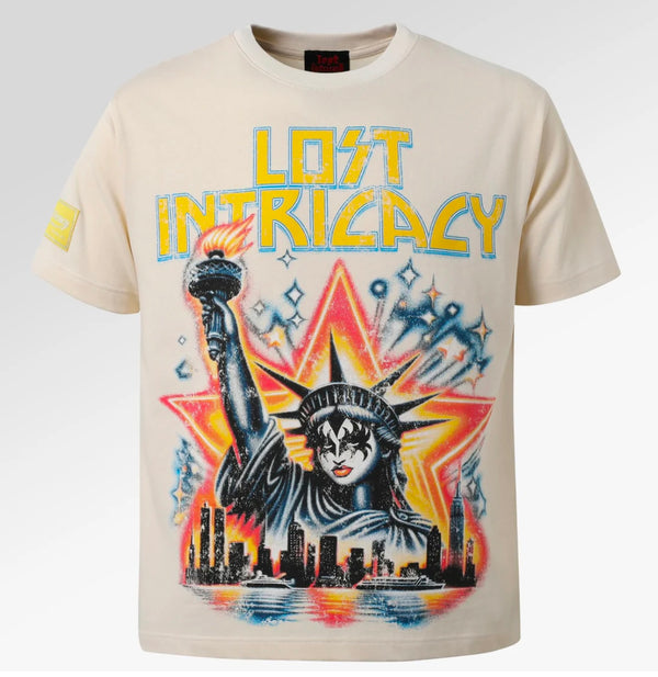 LOST INTRICACY Kiss NYC Plain T-Shirt