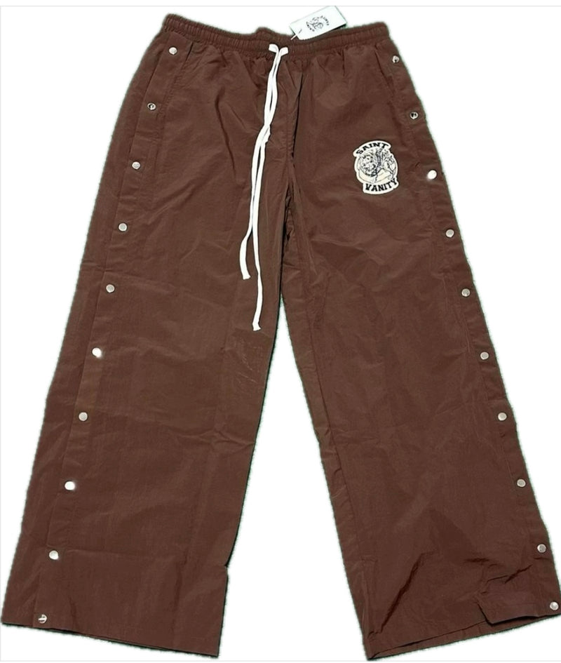 Saint Vanity Nylon Track Pants Brown