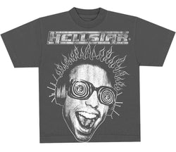 Hellstar Face T-Shirt Faded Black