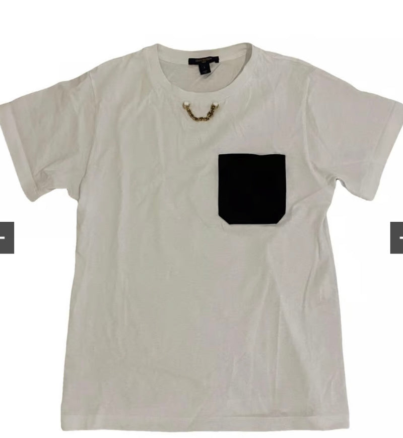 Louis Vuitton white shirt black pocket