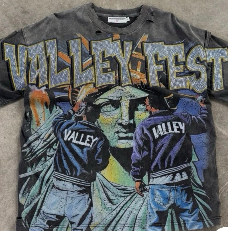 VALE Forever Graffiti Bling Statue Of Liberty
Tee