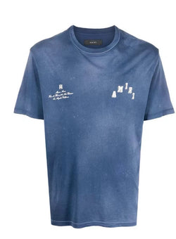 Amiri Collegiate Tee Navy large