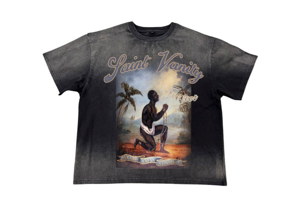 Saint Vanity Gray Vintage T-SHIRT