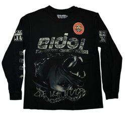 Travis Scott Longe Sleeve Tee I Heavy Washed Black