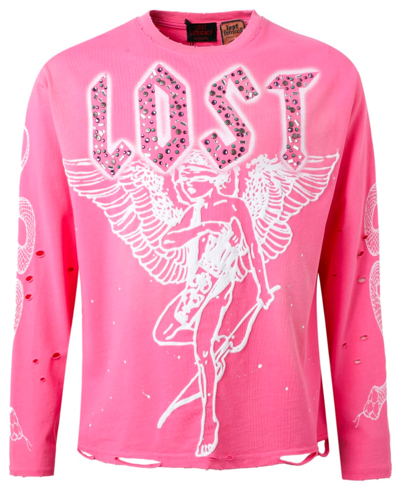 LOST INTRICACY Pink Angel Long Sleeve