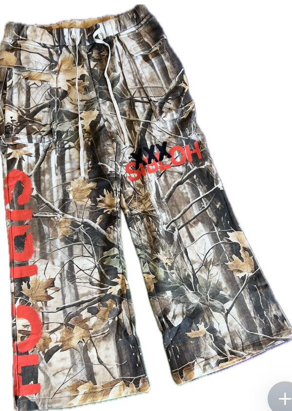 Sibloh White/Brown Sweats