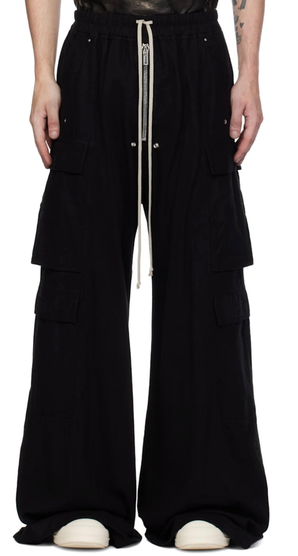 RICK OWENS DRKSHDW
Black Porterville Double Jumbo Belas Cargo Pants