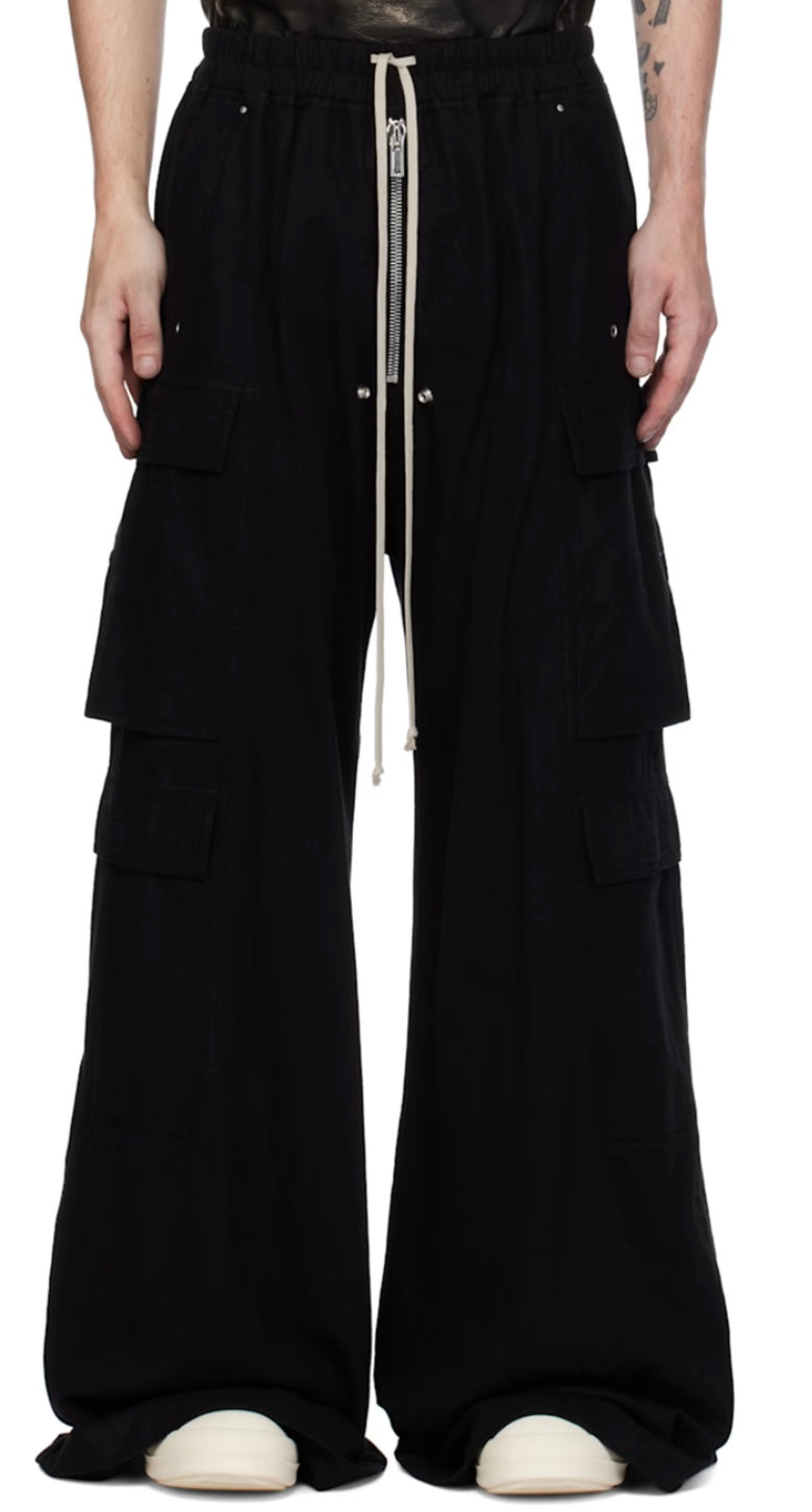 RICK OWENS DRKSHDW
Black Porterville Double Jumbo Belas Cargo Pants