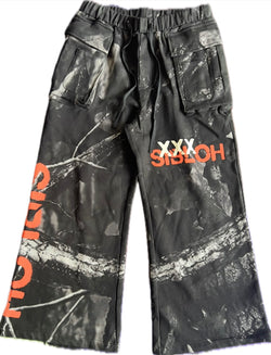 Sibloh Black/Red Sweats