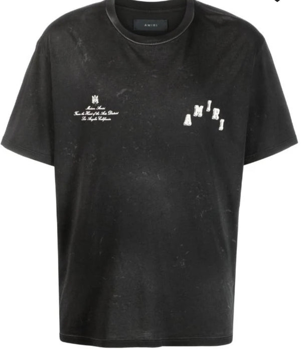 Amiri Vintage Collegiate logo-print T-shirt Black
