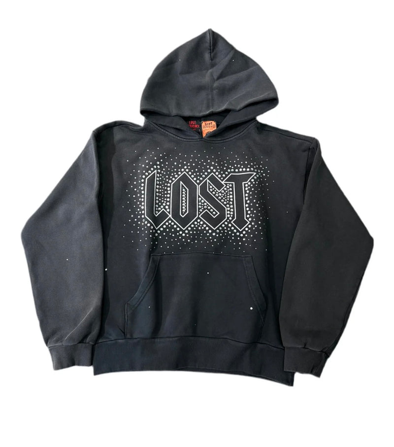LOST INTRICACY Gray Inverse Hoodie
