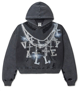 Vale Forever Black Big Chain Hoodie