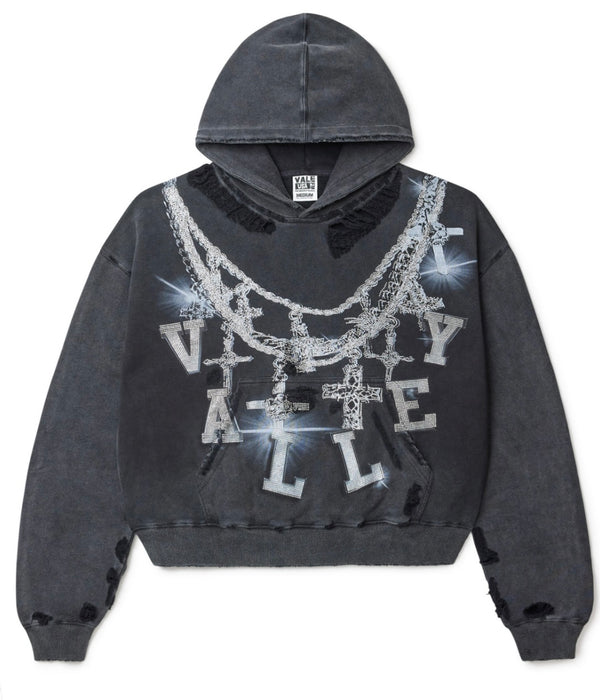 Vale Forever Black Big Chain Hoodie