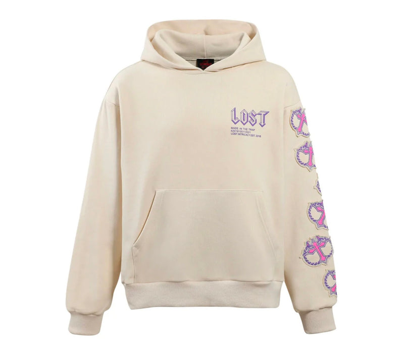 LOST INTRICACY Cream/Pink MITT Hoodie