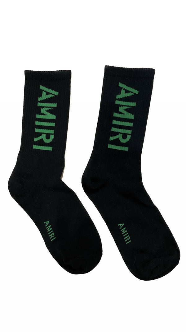 Amiri Black Green Socks