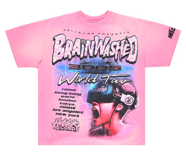 Hellstar Brainwashed T-Shirt 'Pink'