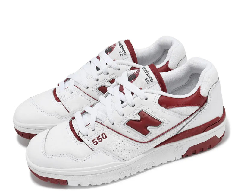 New Balance 550 White Brick Red