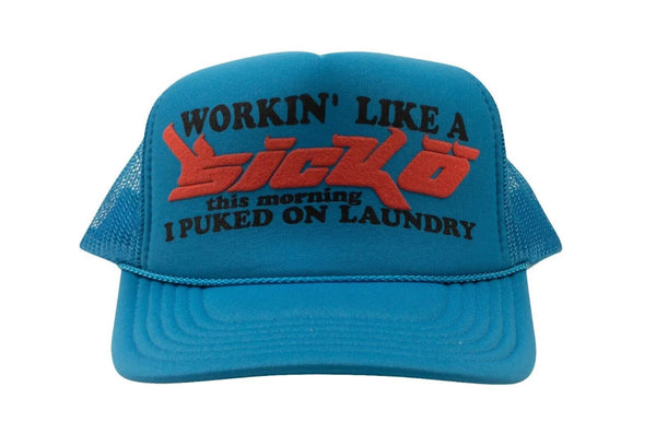 Sicko 'Working' Trucker Hat Teal