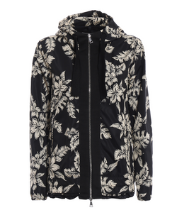 Moncler Windbreaker Jacket Floral Black
